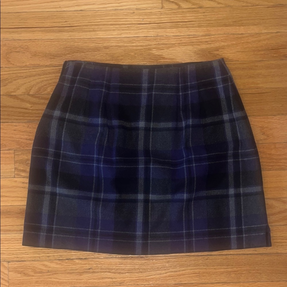 The Limited Blue and Black Mini Pencil Skirt for Casual Wear